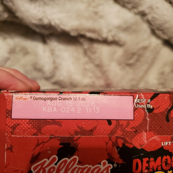 Kellogg's Stranger Things 2025 Demogorgon Crunch cereal brand new sealed box - Picture 5 of 6